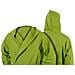 Accappatoio Con Cappuccio In Microfibra Adulto Unisex In Tinta Unita Vari Colori Xl Verde - Foto miniatura 5