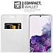 Custodia Compatibile Con Samsung Galaxy S20 In Classy Argento - Coperchio Protettiva Con Chiusura Magnetica, Funzione Stand E Tasca Per Le Carte - Foto miniatura 5