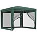 Tenda Per Feste Con 4 Pareti Laterali In Rete Verde 3x3 M Hdpe - Foto miniatura 2
