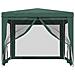 Tenda Per Feste Con 4 Pareti Laterali In Rete Verde 3x3 M Hdpe - Foto miniatura 3