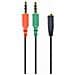 Cavo Cablexpert Da 3,5 Mm 4 Pin Maschio A Microfono Femmina Da 3,5 Mm Cca-418 - Foto miniatura 2