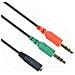 Cavo Cablexpert Da 3,5 Mm 4 Pin Maschio A Microfono Femmina Da 3,5 Mm Cca-418 - Foto miniatura 1