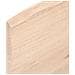 Ripiano a Parete 100x60x2 cm Legno Massello Rovere Non Trattato - Foto miniatura 3