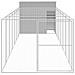 Casetta Cani Corsa Grigio Chiaro 214x865x181 Cm Acciaio Zincato - Foto miniatura 3