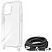 Cover Con Cordino Per Iphone 15 Pro Max Rigida Bumper Serie Corda Trasparente - Foto miniatura 5