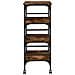 Carrello Da Cucina Rovere Fumo 45x35x89,5 Cm Legno Multistrato - Foto miniatura 2