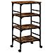 Carrello Da Cucina Rovere Fumo 45x35x89,5 Cm Legno Multistrato - Foto miniatura 1