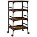 Carrello Da Cucina Rovere Fumo 45x35x89,5 Cm Legno Multistrato - Foto miniatura 10
