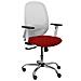 Sedia Da Ufficio 354crrp Bianco Rosso Granato - Foto miniatura 1