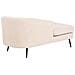 Chaise Longue Versione Destra Allier Bouclé Beige Chiaro - Foto miniatura 4