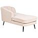 Chaise Longue Versione Destra Allier Bouclé Beige Chiaro - Foto miniatura 5