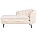 Chaise Longue Versione Destra Allier Bouclé Beige Chiaro - Foto miniatura 7