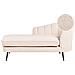 Chaise Longue Versione Destra Allier Bouclé Beige Chiaro - Foto miniatura 8