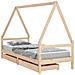 Giroletto Bambini con Cassetti 90x200 cm Legno Massello di Pino - Foto miniatura 2