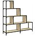 Libreria 4 Gradini Rovere Sonoma 139x33,5x149 Legno Multistrato - Foto miniatura 2