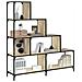 Libreria 4 Gradini Rovere Sonoma 139x33,5x149 Legno Multistrato - Foto miniatura 1