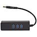 AK-AD-32 replicatore di porte e docking station per laptop USB 3.2 Gen 1 (3.1 Gen 1) Type-A Nero - Foto miniatura 3
