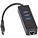 AK-AD-32 replicatore di porte e docking station per laptop USB 3.2 Gen 1 (3.1 Gen 1) Type-A Nero - Foto miniatura 1
