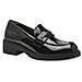 Black Elegant Closed Loafers Mocassino Pelle Scarpe Donna Nero Eu 39, 1-24302-41 018 - Foto miniatura 1