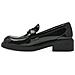 Black Elegant Closed Loafers Mocassino Pelle Scarpe Donna Nero Eu 39, 1-24302-41 018 - Foto miniatura 3