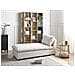 Chaise Longue Vizille Tessuto Bianco Sporco - Foto miniatura 1