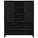 Mobile per Lavatrice Rovere Nero 70,5x25,5x90 cm - Foto miniatura 5