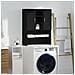 Mobile per Lavatrice Rovere Nero 70,5x25,5x90 cm - Foto miniatura 1