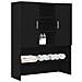 Mobile per Lavatrice Rovere Nero 70,5x25,5x90 cm - Foto miniatura 9