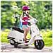 Moto Elettrica per Bambini Design Vespa, Batteria 6V con Suoni e Luci, Età 3-6 Anni, Bianco - Foto miniatura 4