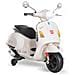 Moto Elettrica per Bambini Design Vespa, Batteria 6V con Suoni e Luci, Età 3-6 Anni, Bianco - Foto miniatura 1