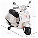 Moto Elettrica per Bambini Design Vespa, Batteria 6V con Suoni e Luci, Età 3-6 Anni, Bianco - Foto miniatura 5
