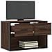 Mobile Tv Rovere Marrone 60x31x39,5cm In Truciolato E Metallo - Foto miniatura 3