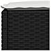 Lusso Casadino -  Set Divani Da Giardino 4 Pz Con Cuscini Nero In Polyrattan - Foto miniatura 6