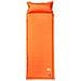 Materasso Campeggio Autogonfiabile Cuscini 1 Persona Arancio - Foto miniatura 2