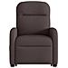Poltrona Alzapersona Massaggi Reclinabile Marrone Scuro Tessuto - Foto miniatura 5