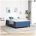 Letto Box Spring con Materasso Blu 140x200 cm Tessuto Corsaro - Foto miniatura 2
