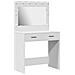 Tavolo da trucco con luci LED - Bianco, 78.5 x 41 x 135 cm - Foto miniatura 1