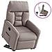 Poltrona Alzapersona Reclinabile Tortora in Tessuto - Foto miniatura 1