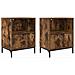 Comodini 2 pcs Rovere fumo 49 x 36 x 61 cm Legno multistrato - Foto miniatura 1