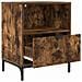 Comodini 2 pcs Rovere fumo 49 x 36 x 61 cm Legno multistrato - Foto miniatura 4