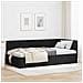 Cornice del letto ad angolo Nero 100 x 200 cm Velluto - Foto miniatura 2