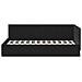 Cornice del letto ad angolo Nero 100 x 200 cm Velluto - Foto miniatura 5