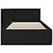 Cornice del letto ad angolo Nero 100 x 200 cm Velluto - Foto miniatura 6