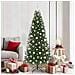 Albero di Natale artificiale con 300 LED Verde 180 cm PE e PVC - Foto miniatura 2