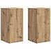 Mobile TV da parete 2 pcs Rovere Artigianale 30 x 31 x 60 cm - Foto miniatura 1
