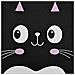 Powerbank Compatibile Con Magsafe Wireless 5000mah Magnetico Design Gatto, Nero - Foto miniatura 4
