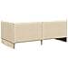 Struttura Letto Angolare con Materasso 2 pcs Crema Velluto - Foto miniatura 9