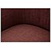 Poltrona Girevole Siena In Tessuto Bordeaux Con Bordura Avorio 83x66x80 Cm - Foto miniatura 8