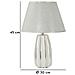 Lampada Da Tavolo Emmi Argento In Ceramica Ø30×45 Cm - Foto miniatura 6