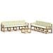 Set di divani da esterno con cuscino 9 pcs Bianco e Crema - Foto miniatura 1